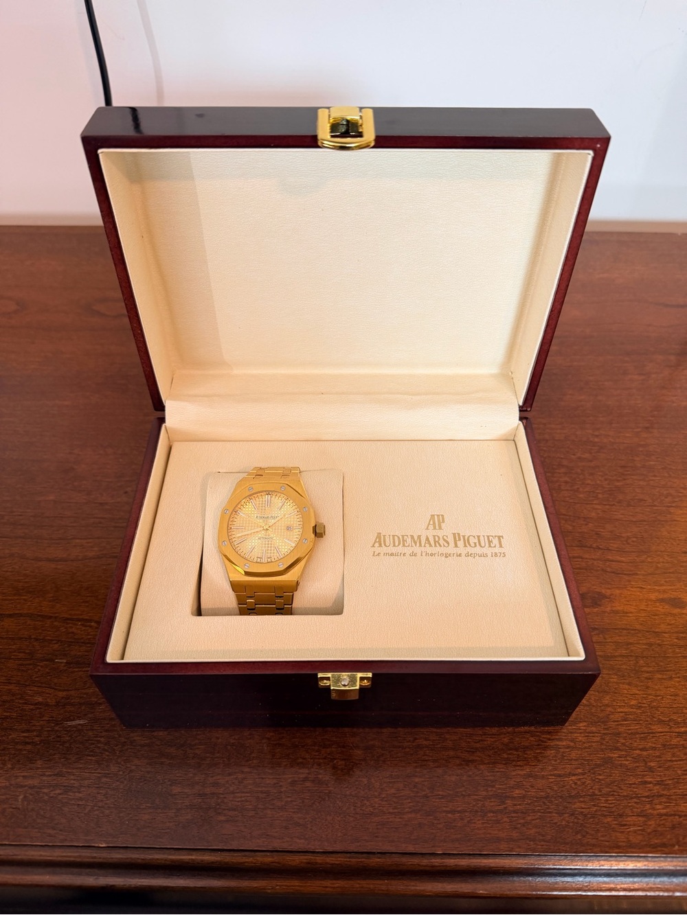 Audemars Piguet Yellow Gold Men's Bracelet Watch